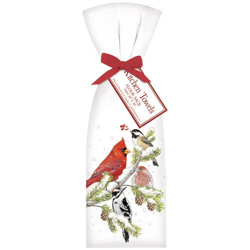 Winter Branch Birds Towel Set
