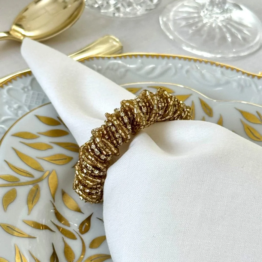 Bodrum Stellar Cuff Napkin Ring - Gold