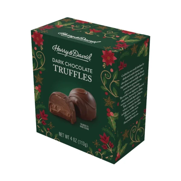 Harry and David Holiday Dark Chocolate Truffle - 4 oz.