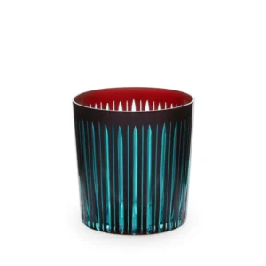 L'Objet Prism Double Old Fashioned Glass - Bordeaux