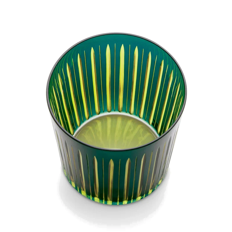 L'Objet Prism Double Old Fashioned Glass - Green