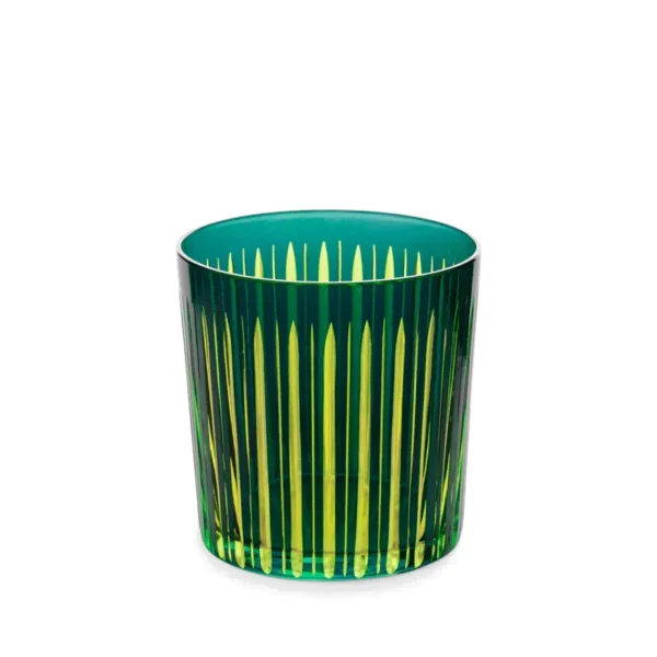 L'Objet Prism Double Old Fashioned Glass - Green