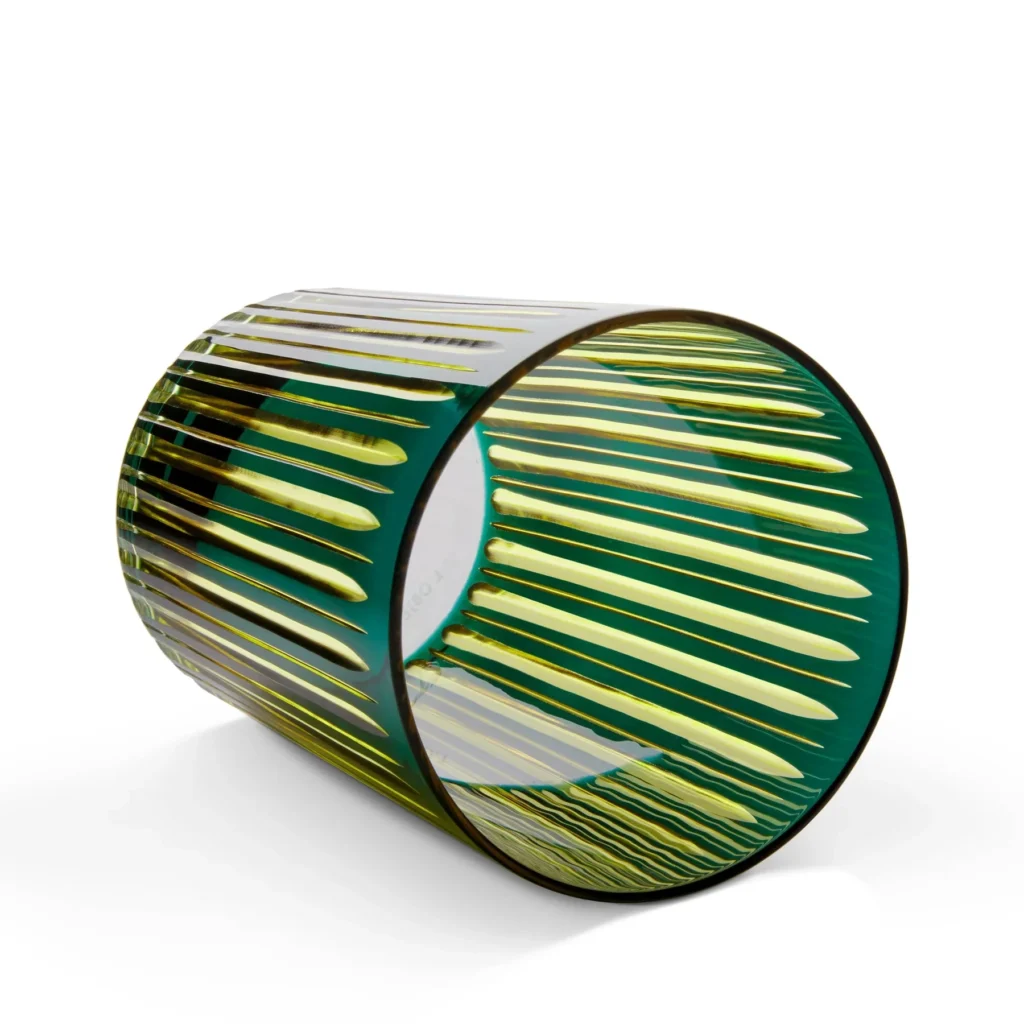 L'Objet Prism Highball Glass - Green