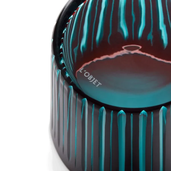 L'Objet Prism Highball Glass - Bordeaux