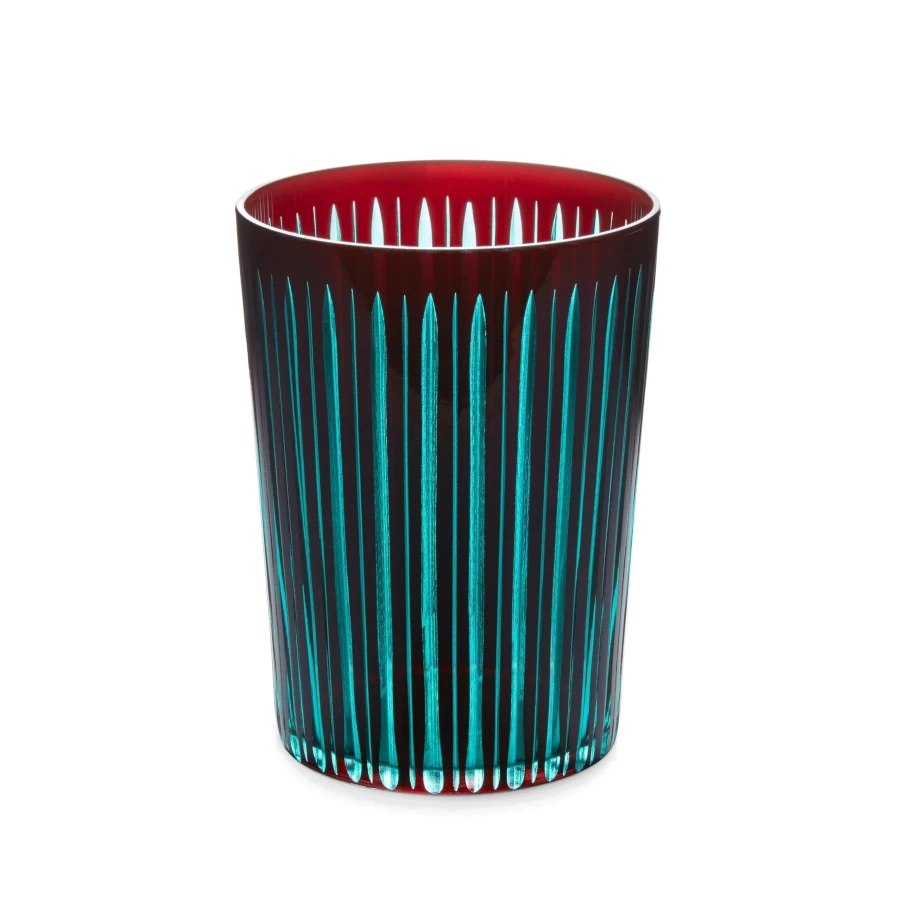 L'Objet Prism Highball Glass - Bordeaux