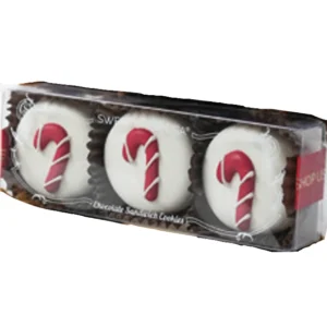 Sweet Shop USA 3pc Chocolate Candy Cane Oreos