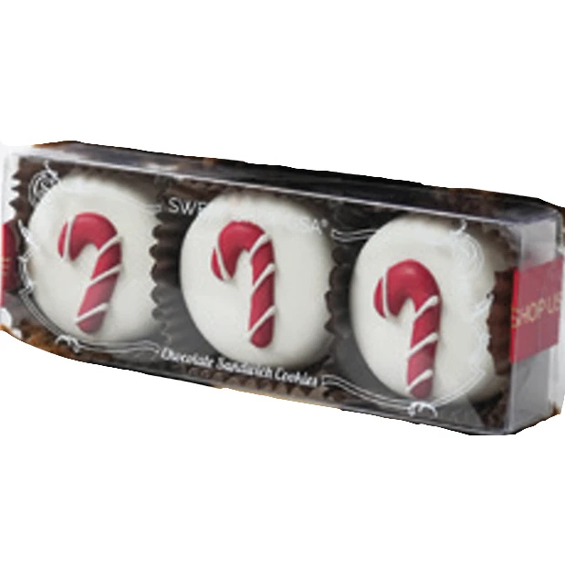 Sweet Shop USA 3pc Chocolate Candy Cane Oreos