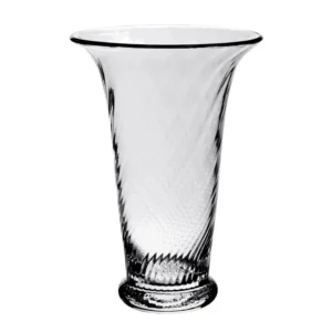William Yeoward Crystal Waves Flower Vase 10"