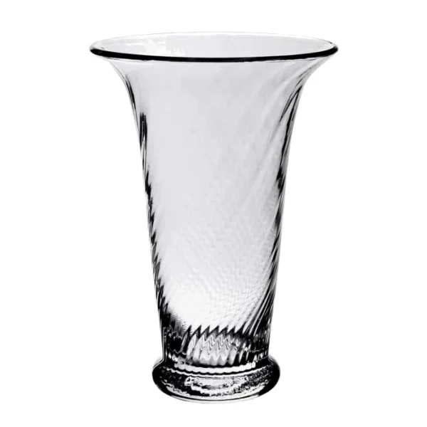 William Yeoward Crystal Waves Flower Vase 10"