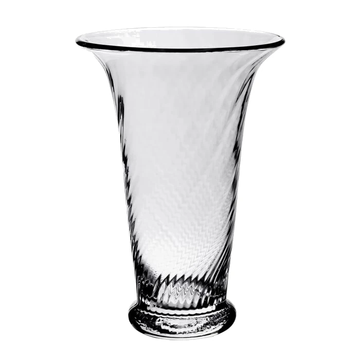 William Yeoward Crystal Waves Flower Vase 10"