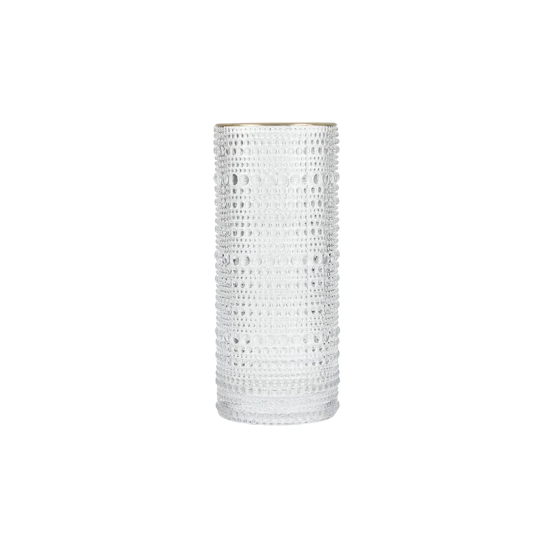 Fortessa Jupiter Clear Gold Rimmed Highball
