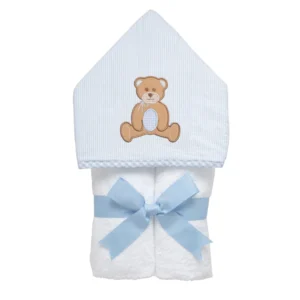 3 Marthas Teddy Bear Everykid Towel, Blue