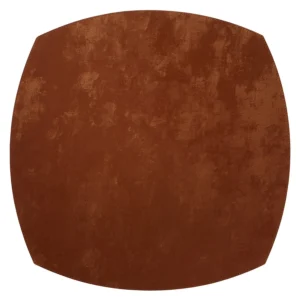 Bodrum Velvet Collection 16" Elliptical Vinyl Placemats - Red Rock