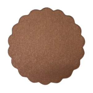 Deborah Rhodes Victoria Round Placemat - Brown