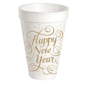 Rosanne Beck Happy New Year Styrofoam Cups