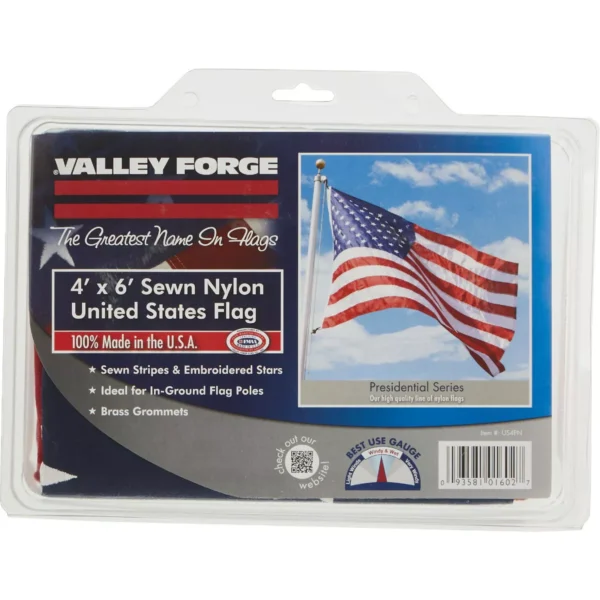 Valley Forge 4 Ft. x 6 Ft. Nylon American Flag2