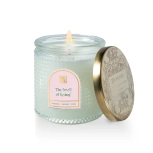 Aromatique The Smell of Spring - Textured Glass Candle with Lid