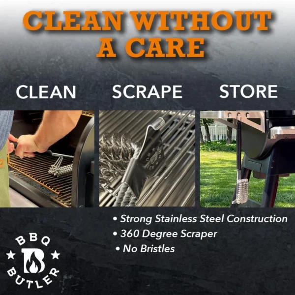 BBQ Butler Stainless Steel Grill Brush