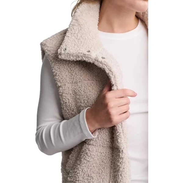 Barefoot Dreams Brushed CozyChic Puffer Vest - Stone