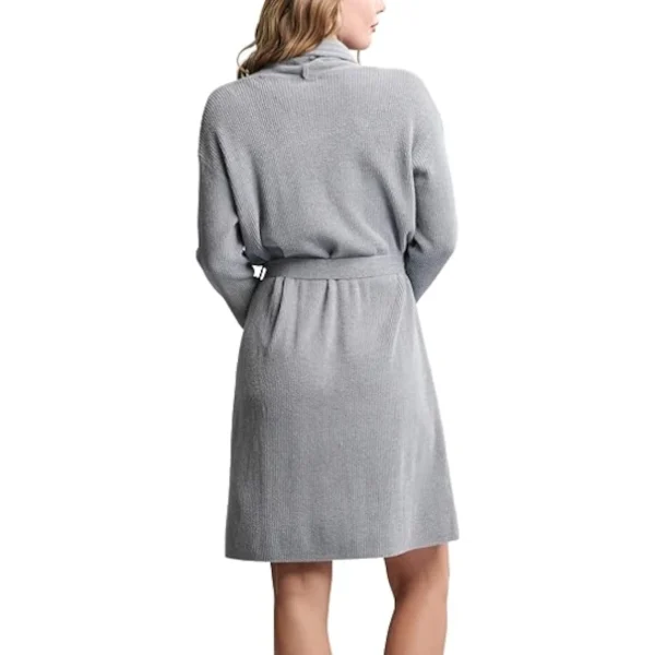 Barefoot Dreams CozyChic Ultra Lite Scallop Ribbed Robe - Moonbeam