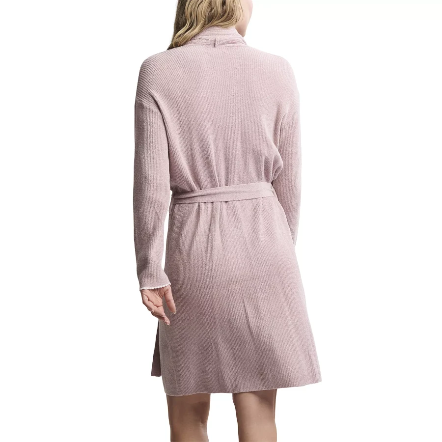 Barefoot Dreams CozyChic Ultra Lite Scallop Ribbed Robe - Teaberry