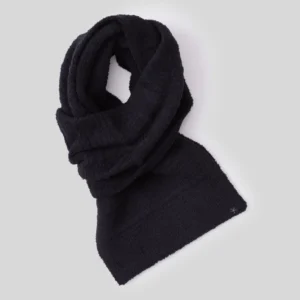 Barefoot Dreams CozyChic Grid Scarf - Black