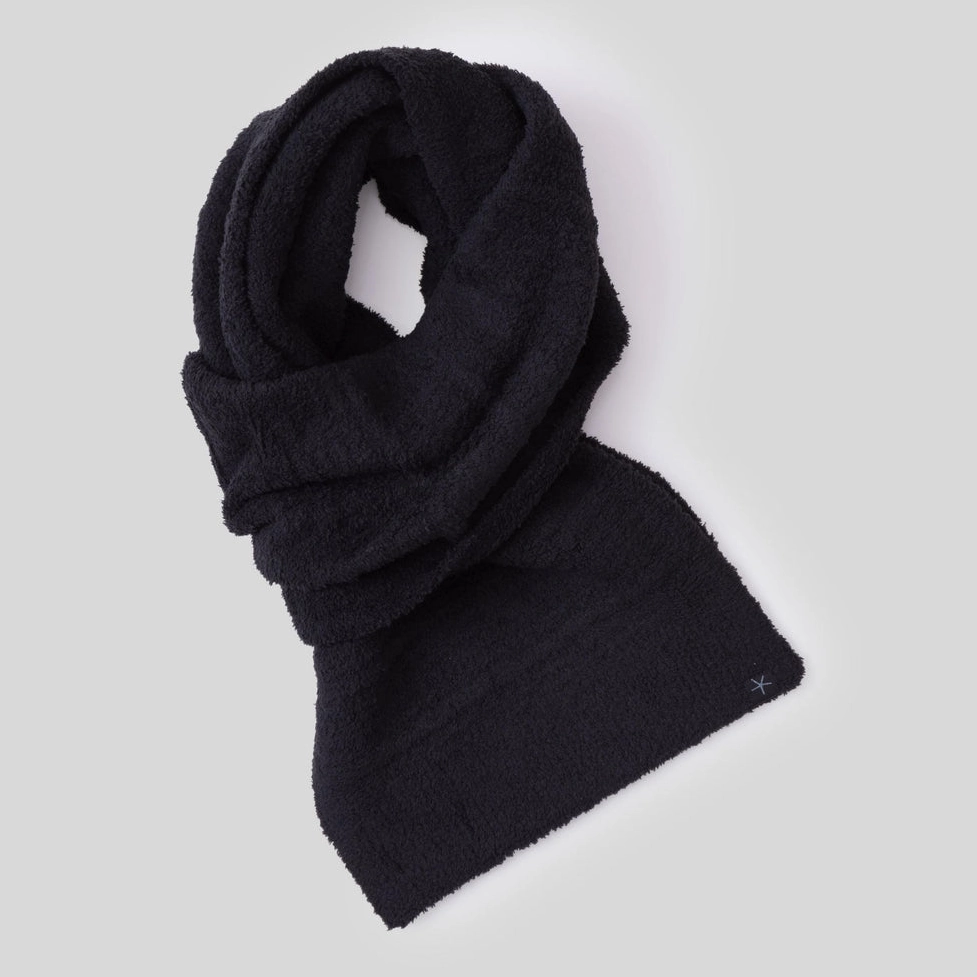 Barefoot Dreams CozyChic Grid Scarf - Black