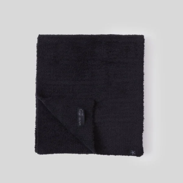 Barefoot Dreams CozyChic Grid Scarf - Black2
