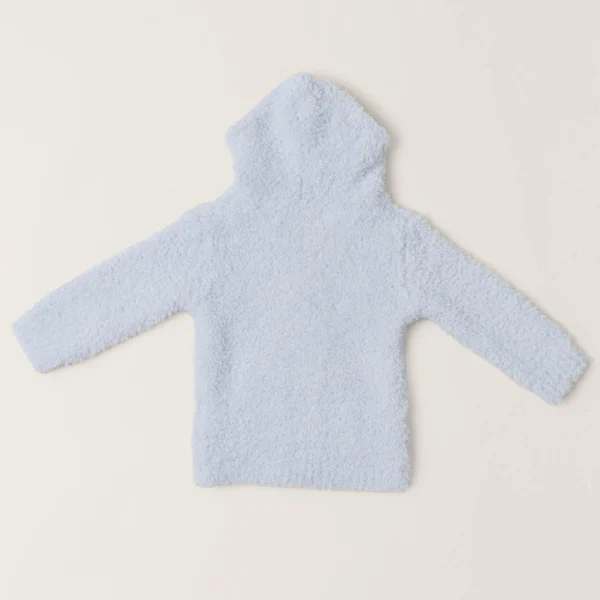 Barefoot Dreams CozyChic Infant Hoodie Blue2