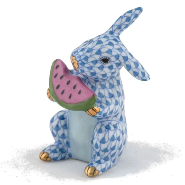 Herend Bunny with Watermelon - Blue