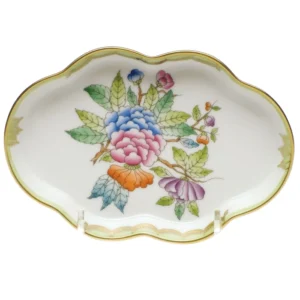 Herend Queen Victoria Small Scalloped Tray