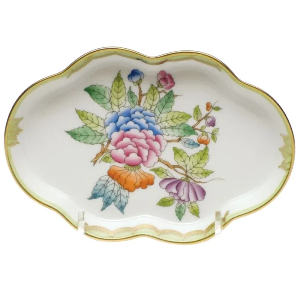 Herend Queen Victoria Small Scalloped Tray