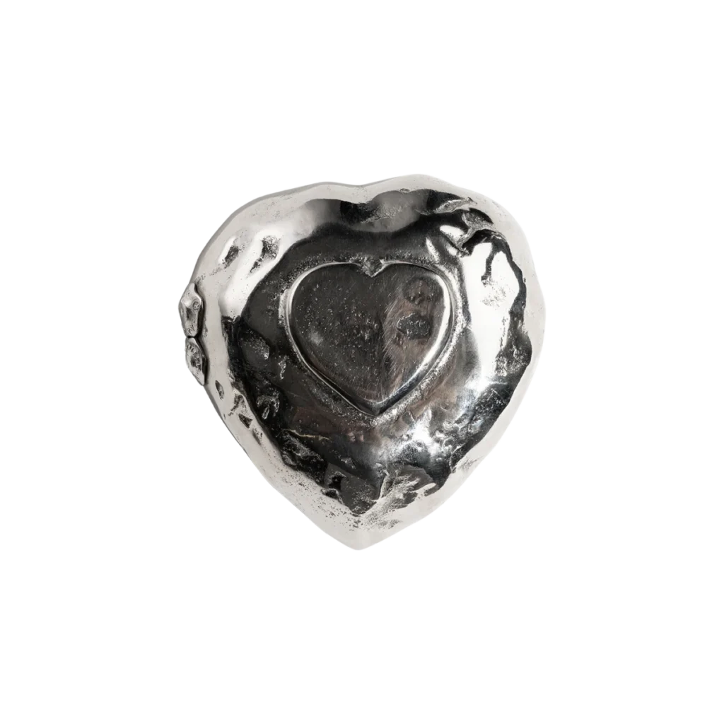 Jan Barboglio Corazónado Heart Catchall in Nickel – Small3