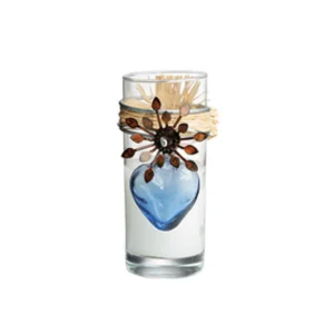 Jan Barboglio Adelita Sacred Heart Candle - Blue