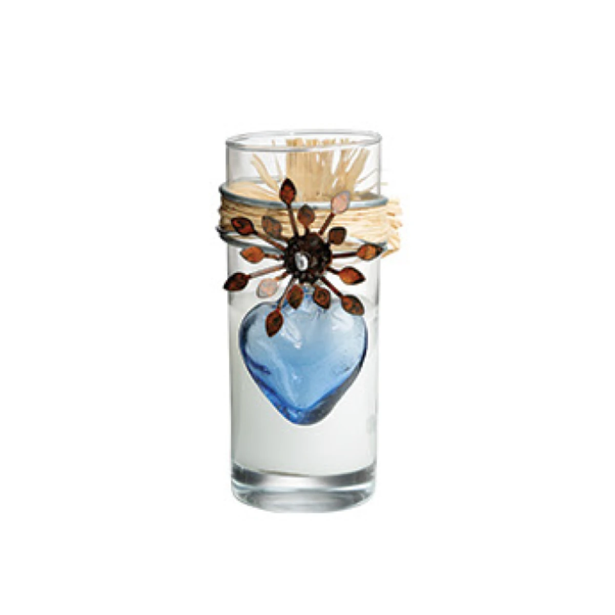 Jan Barboglio Adelita Sacred Heart Candle - Blue