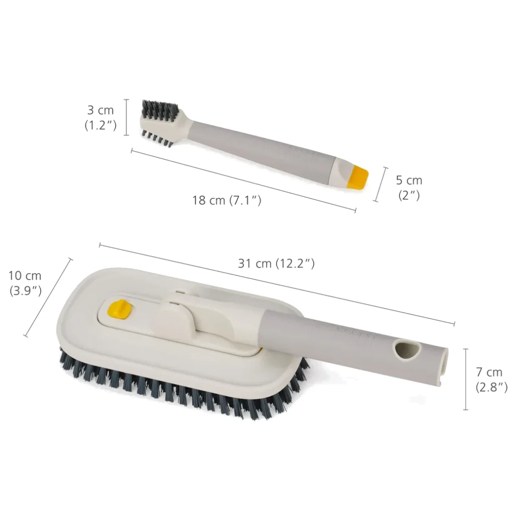 Joseph Joseph CleanTech 2-Piece Tile Scrubber & Spot Cleaner Set