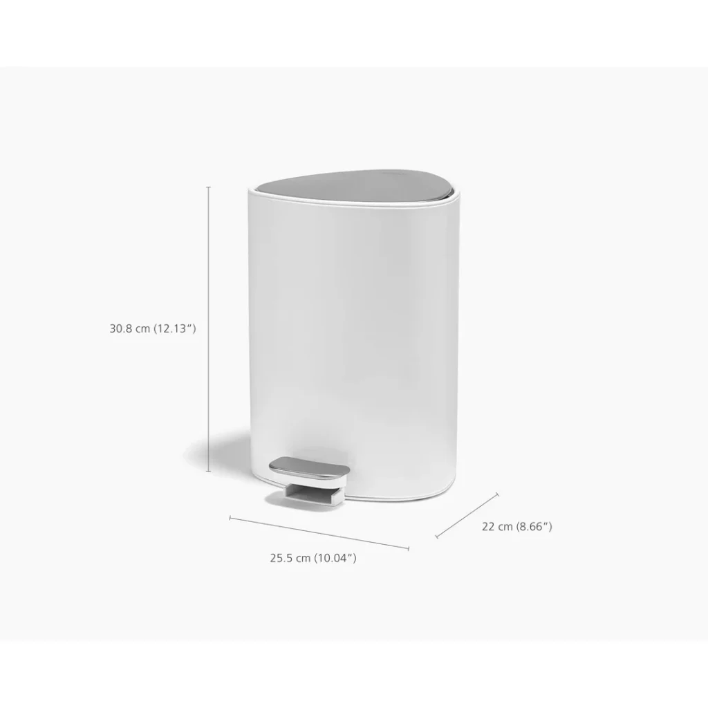 Joseph Joseph EasyStore 5L Trash Can - Gloss White