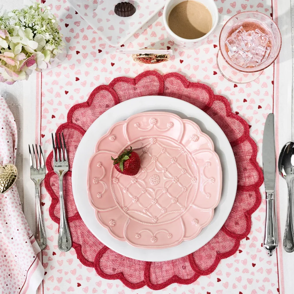 Juliska Heart Placemat - Pink