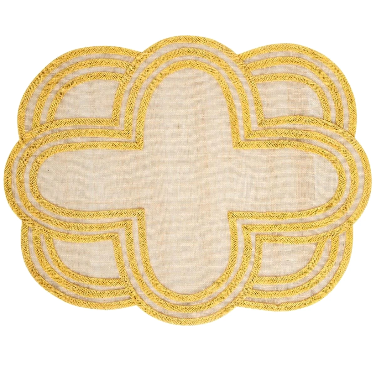 Juliska Scallop Stripe Placemat - Sunshine