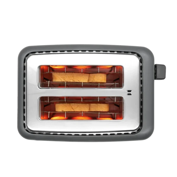 Livwell Touch IQ Matte Grey 2-Slice Toaster