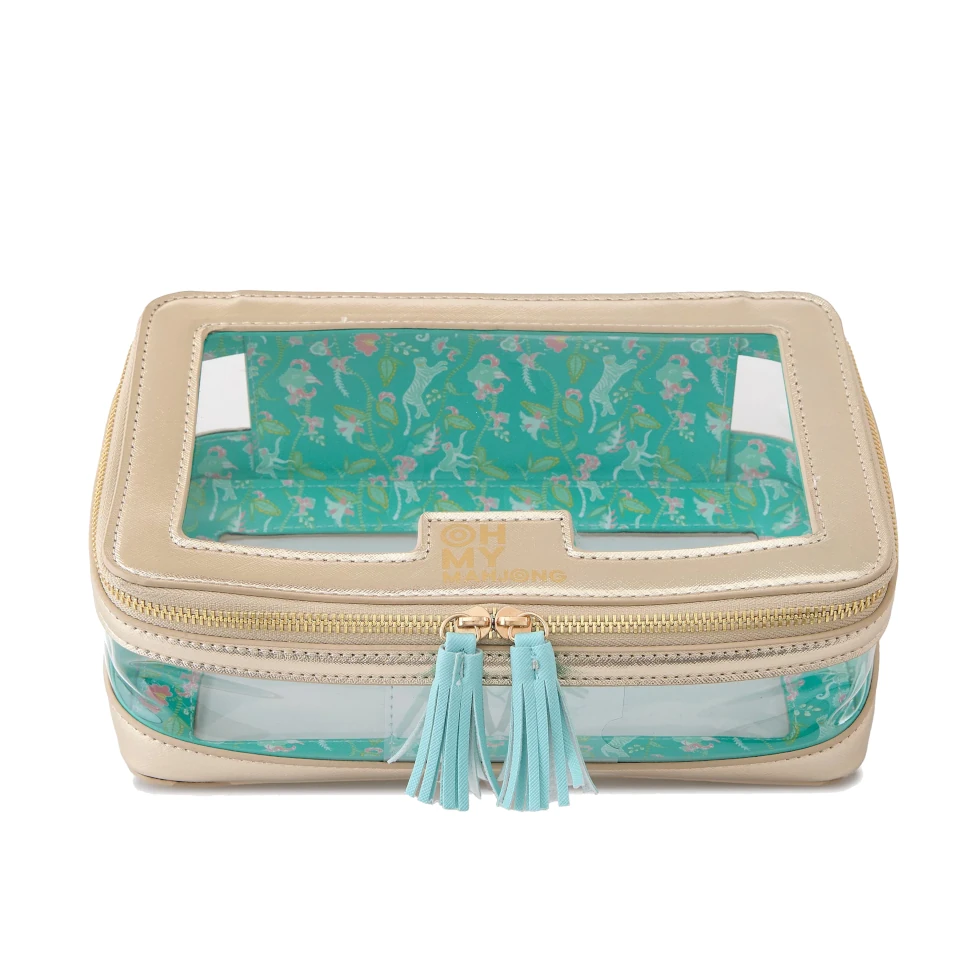 Oh My Mahjong Tile Storage Bag - Gold