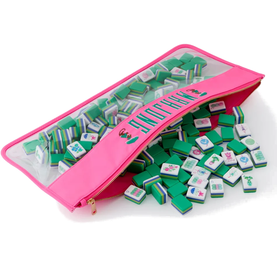 Oh My Mahjong Pink Monkey Mahjong Bag