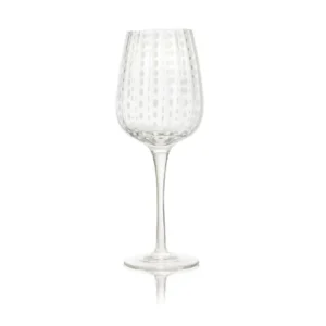 Qualia Dash Stem Wine Glass - Clear/White