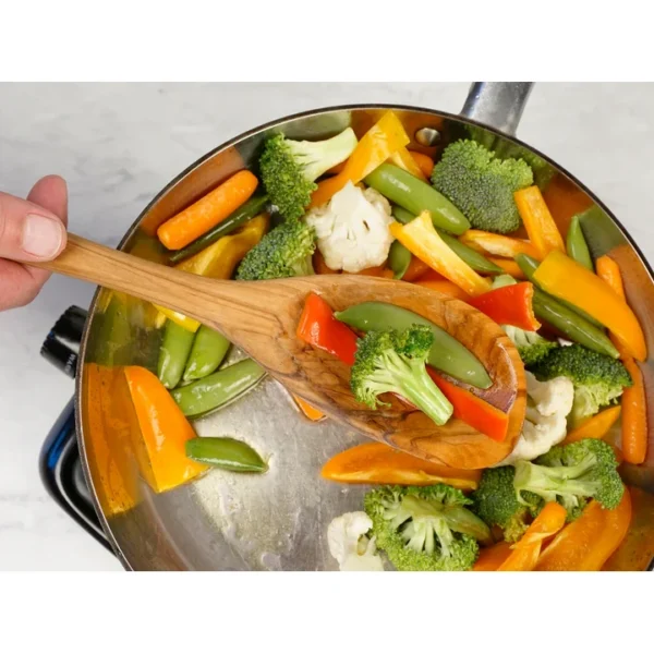 RSVP International Olive Wood Curved Spoon