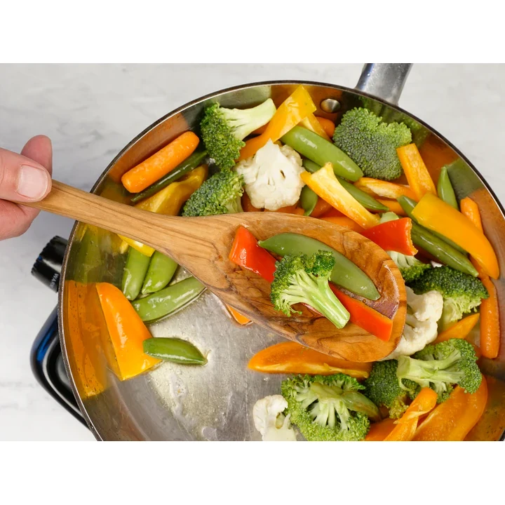 RSVP International Olive Wood Curved Spoon