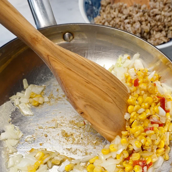 RSVP International Olive Wood Curved Spoon