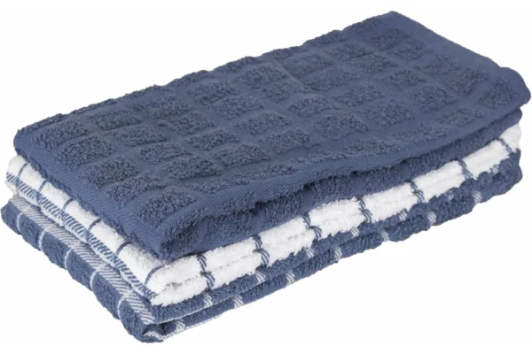 Ritz 3-pk Terry Kitchen Towels - Federal Blue