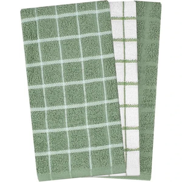 Ritz 3-pk Terry Kitchen Towels - Juniper