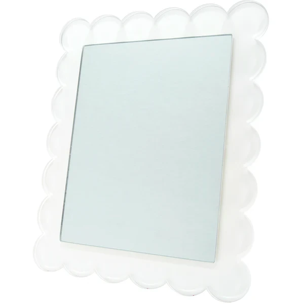 Tara Wilson Designs Scallop Mirror - 11 x 13 - White