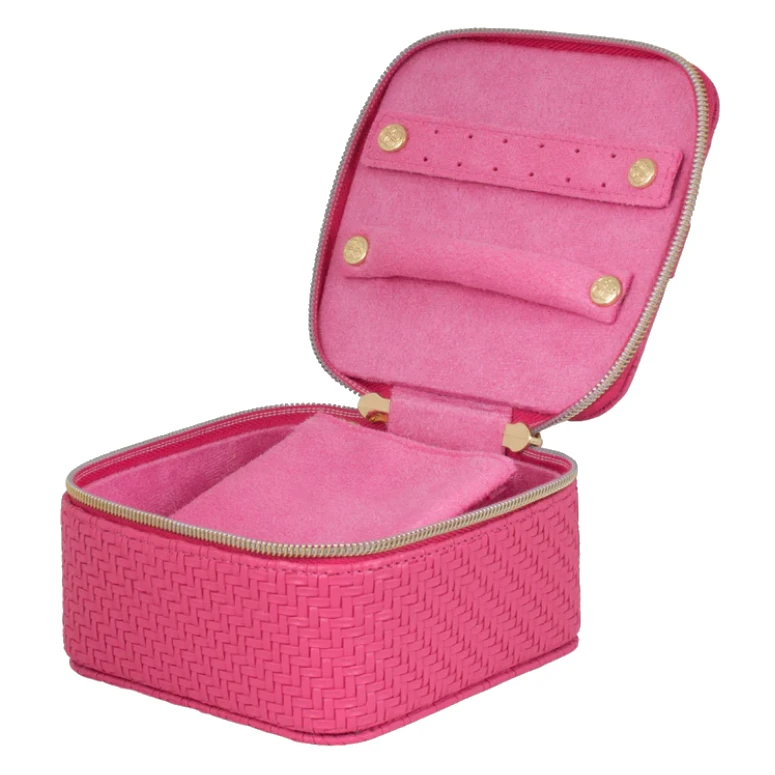 Tonic Jewelry Cube - Herringbone Raspberry
